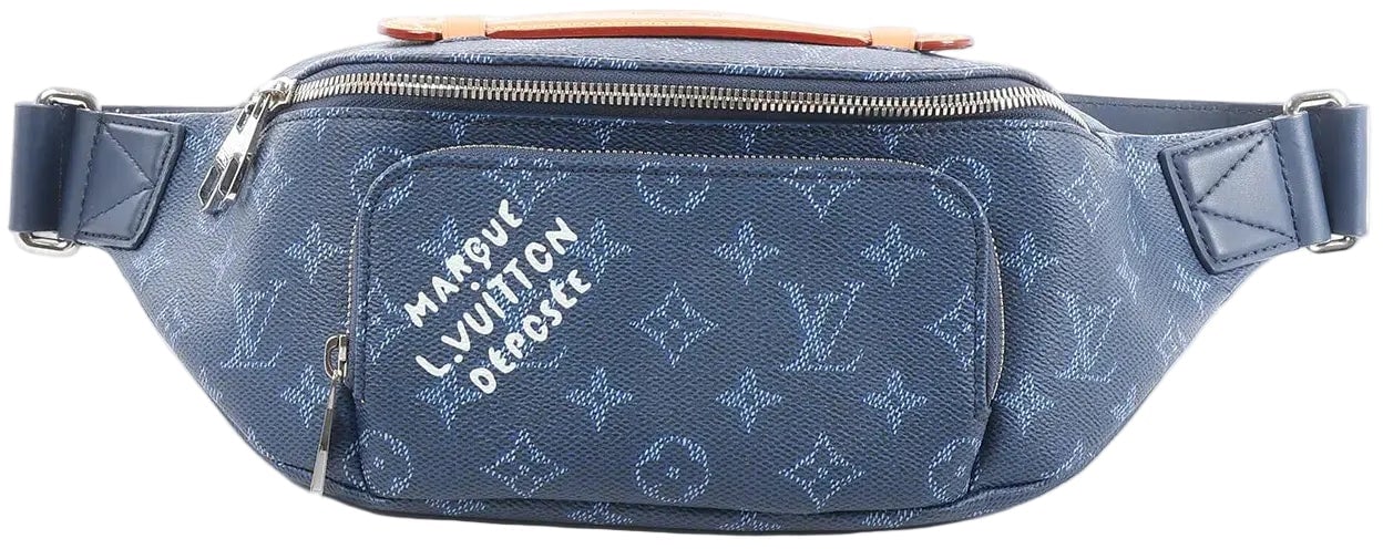 Louis Vuitton Rush Monogram Heritage Belt Bag in Blue M26821 Blauw