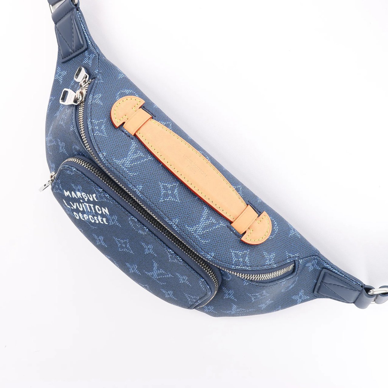 Louis Vuitton Rush Monogram Heritage Belt Bag in Blue M26821 Blauw