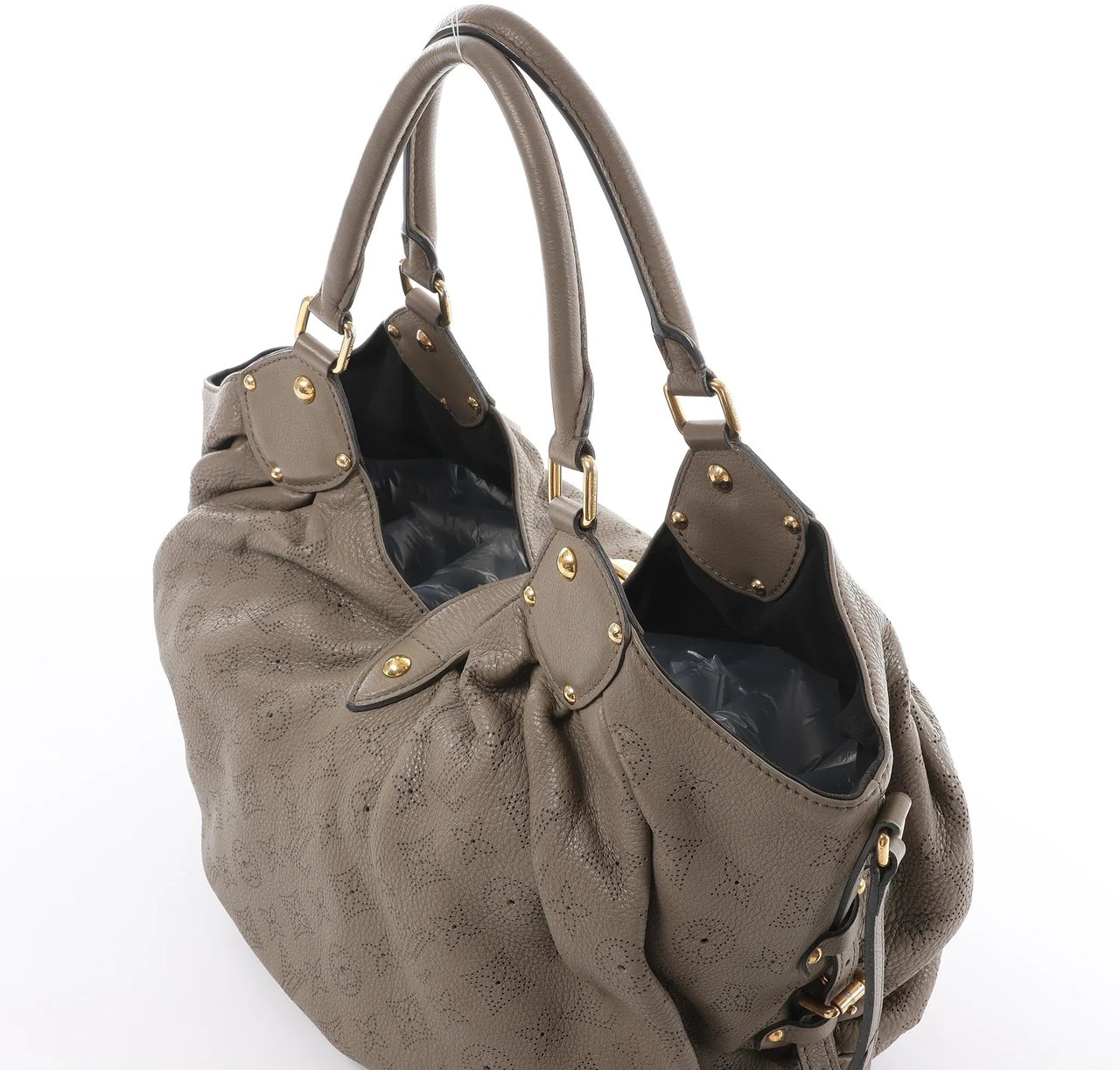 Louis Vuitton Louis Vuitton Mahina L Monogram Leather Shoulder Bag in Brown M93121 Bruin