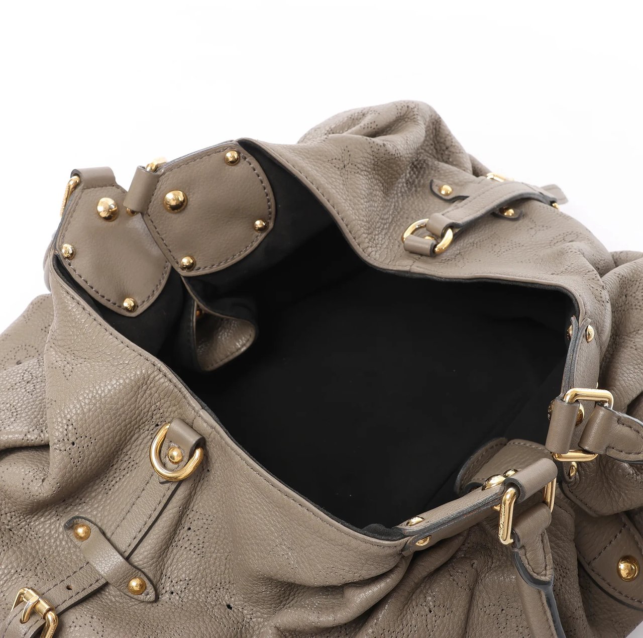 Louis Vuitton Louis Vuitton Mahina L Monogram Leather Shoulder Bag in Brown M93121 Bruin