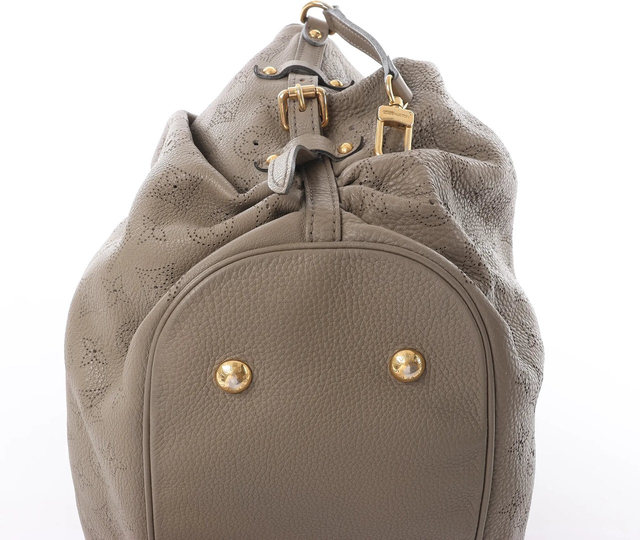 Louis Vuitton Louis Vuitton Mahina L Monogram Leather Shoulder Bag in Brown M93121 Bruin