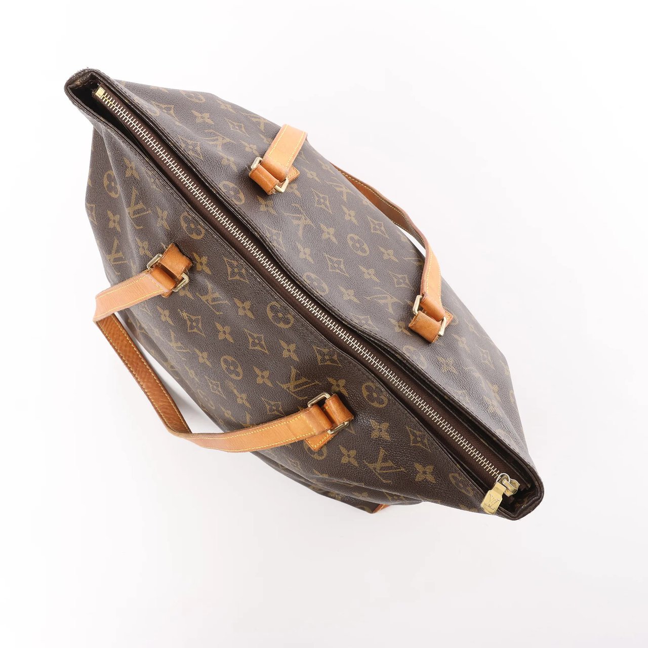 Louis Vuitton Cabas Mezzo Monogram Shoulder Bag in Brown M51151 Bruin