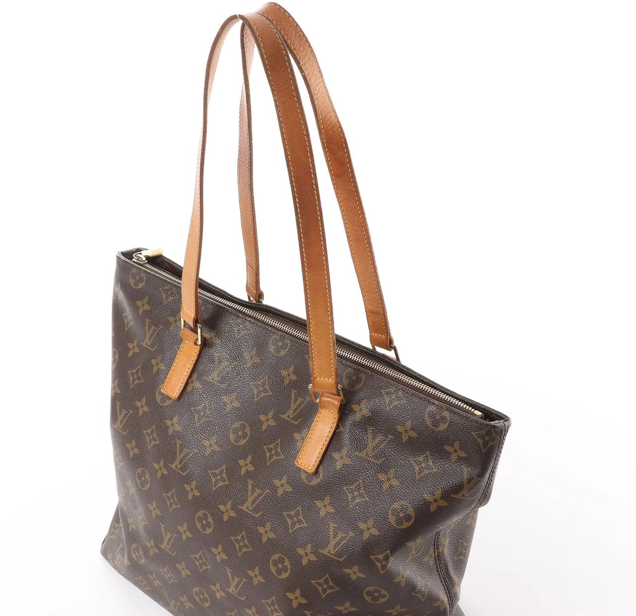 Louis Vuitton Cabas Mezzo Monogram Shoulder Bag in Brown M51151 Bruin