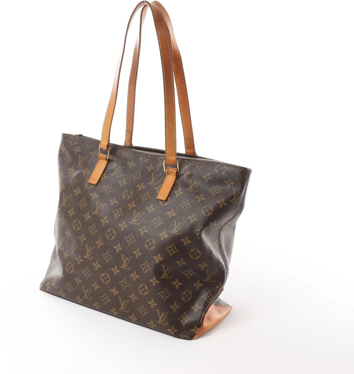 Louis Vuitton Cabas Mezzo Monogram Shoulder Bag in Brown M51151 Bruin