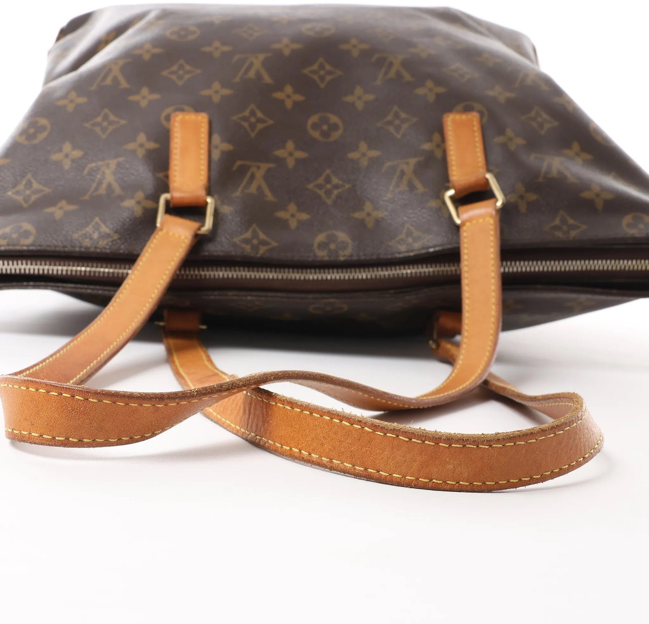 Louis Vuitton Cabas Mezzo Monogram Shoulder Bag in Brown M51151 Bruin