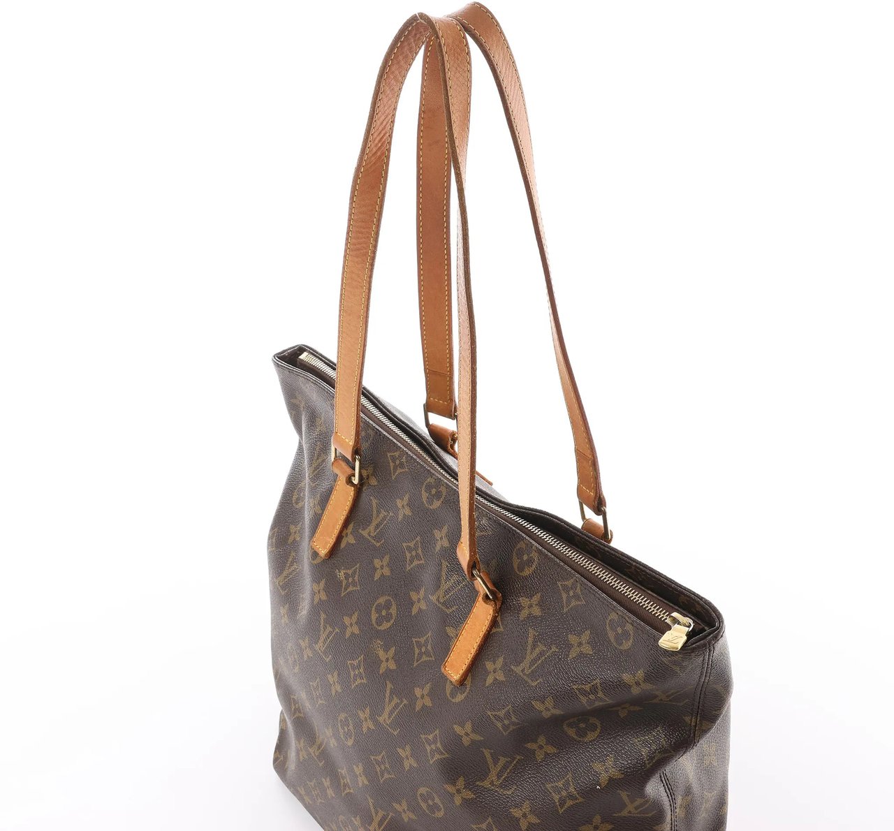 Louis Vuitton Cabas Mezzo Monogram Shoulder Bag in Brown M51151 Bruin