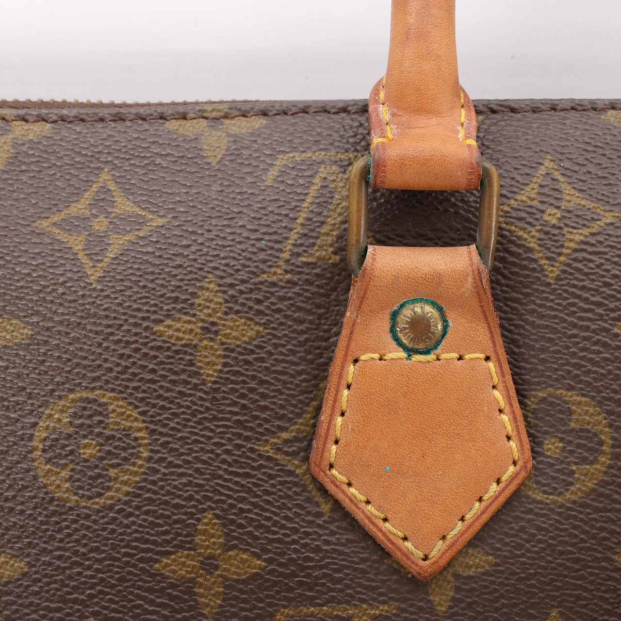 Louis Vuitton Sac Triangle Monogram Canvas Handbag in Brown M51360 Bruin