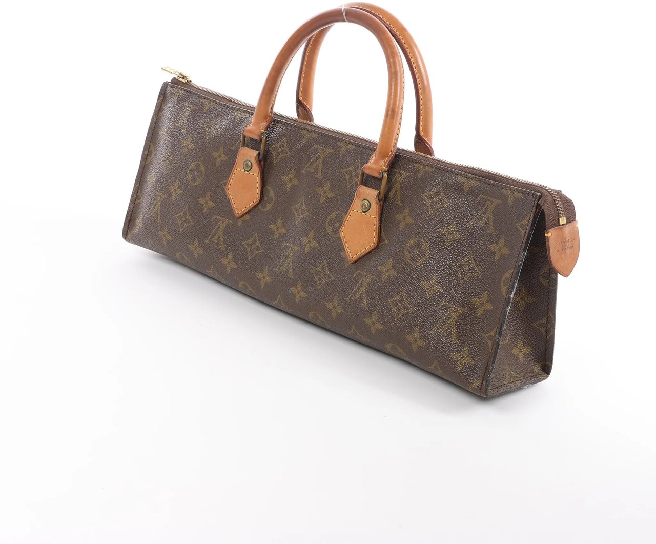 Louis Vuitton Sac Triangle Monogram Canvas Handbag in Brown M51360 Bruin