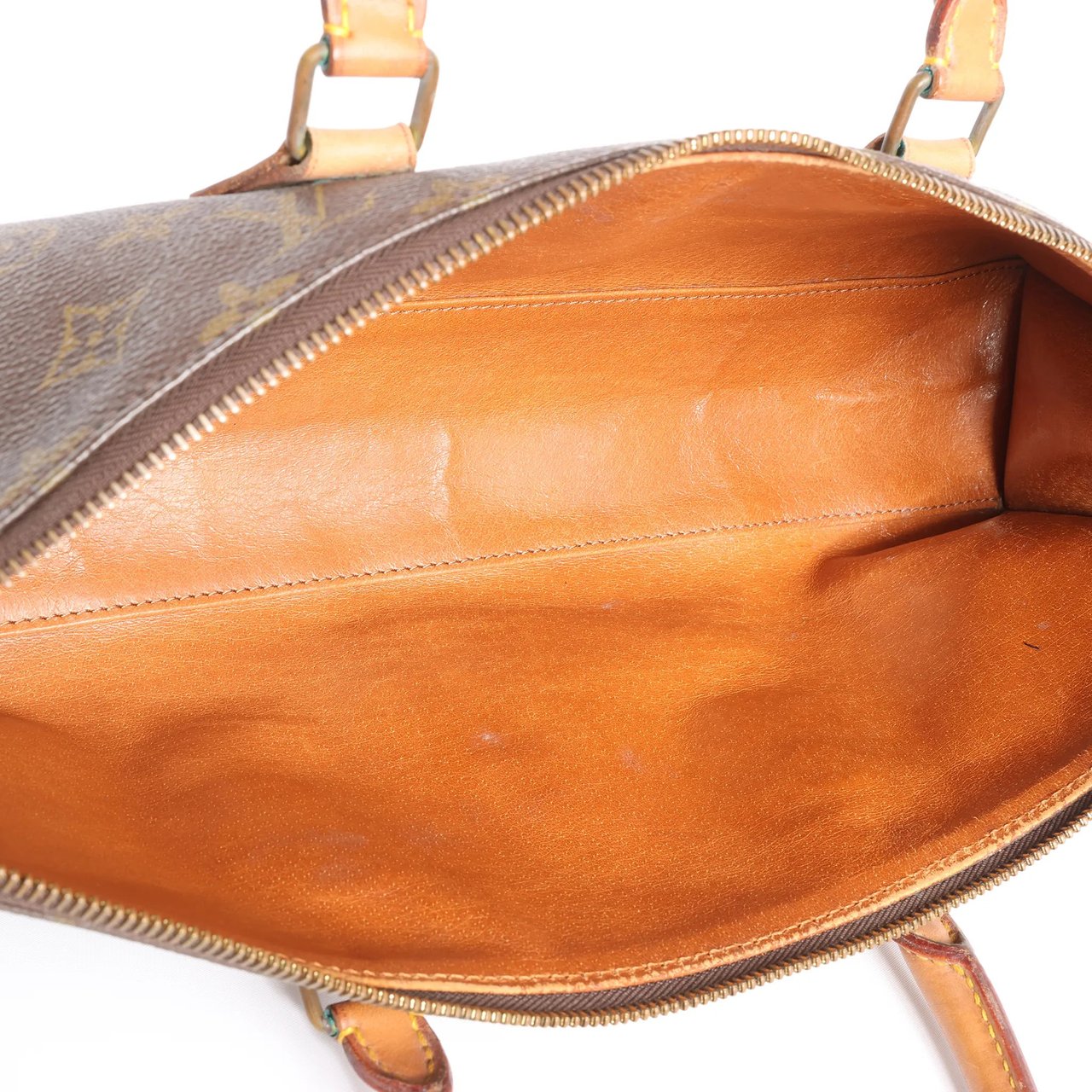 Louis Vuitton Sac Triangle Monogram Canvas Handbag in Brown M51360 Bruin