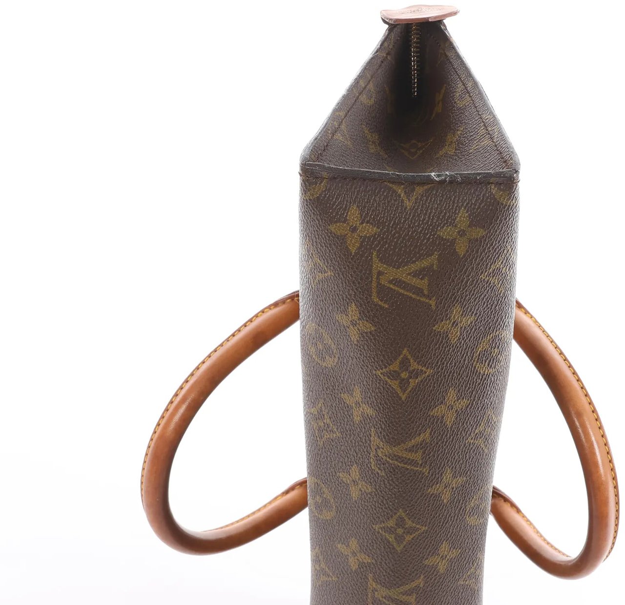 Louis Vuitton Sac Triangle Monogram Canvas Handbag in Brown M51360 Bruin