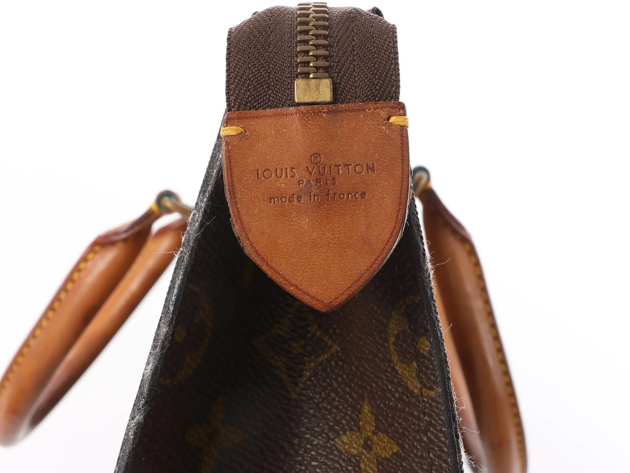 Louis Vuitton Sac Triangle Monogram Canvas Handbag in Brown M51360 Bruin
