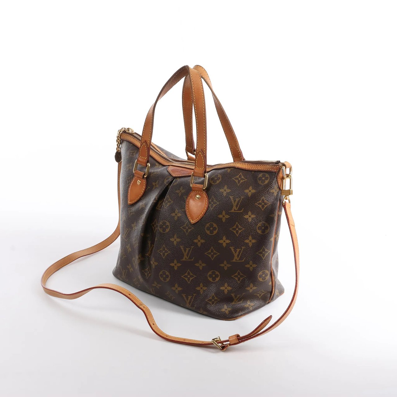 Louis Vuitton Louis Vuitton Palermo PM Monogram 2Way Handbag in Brown M40145 Bruin