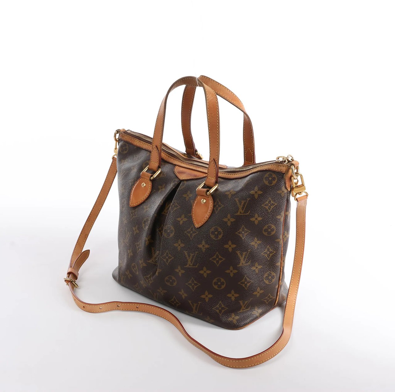 Louis Vuitton Louis Vuitton Palermo PM Monogram 2Way Handbag in Brown M40145 Bruin