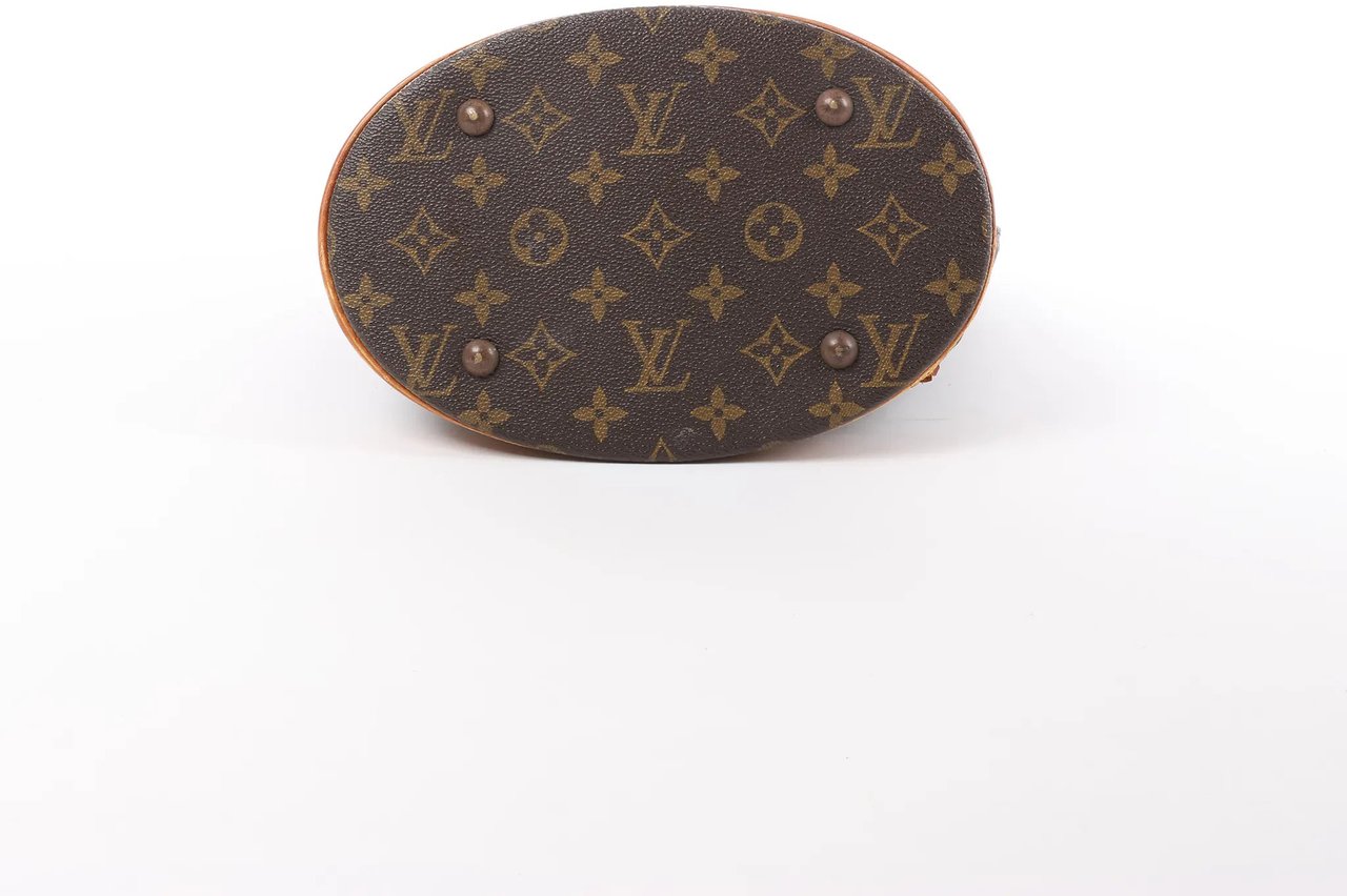 Louis Vuitton Louis Vuitton Bucket PM Monogram Canvas Shoulder Bag in Brown M42238 Bruin