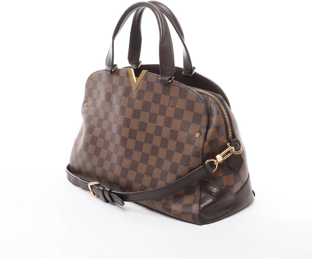 Louis Vuitton Kensington Bowling Damier Ebene 2Way Handbag in Brown N41505 Bruin