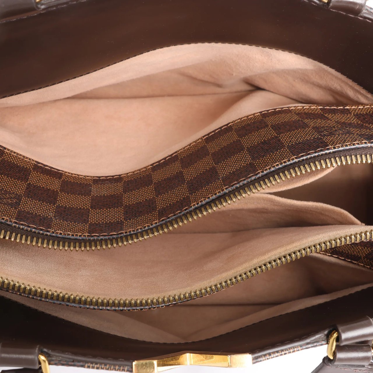 Louis Vuitton Kensington Bowling Damier Ebene 2Way Handbag in Brown N41505 Bruin