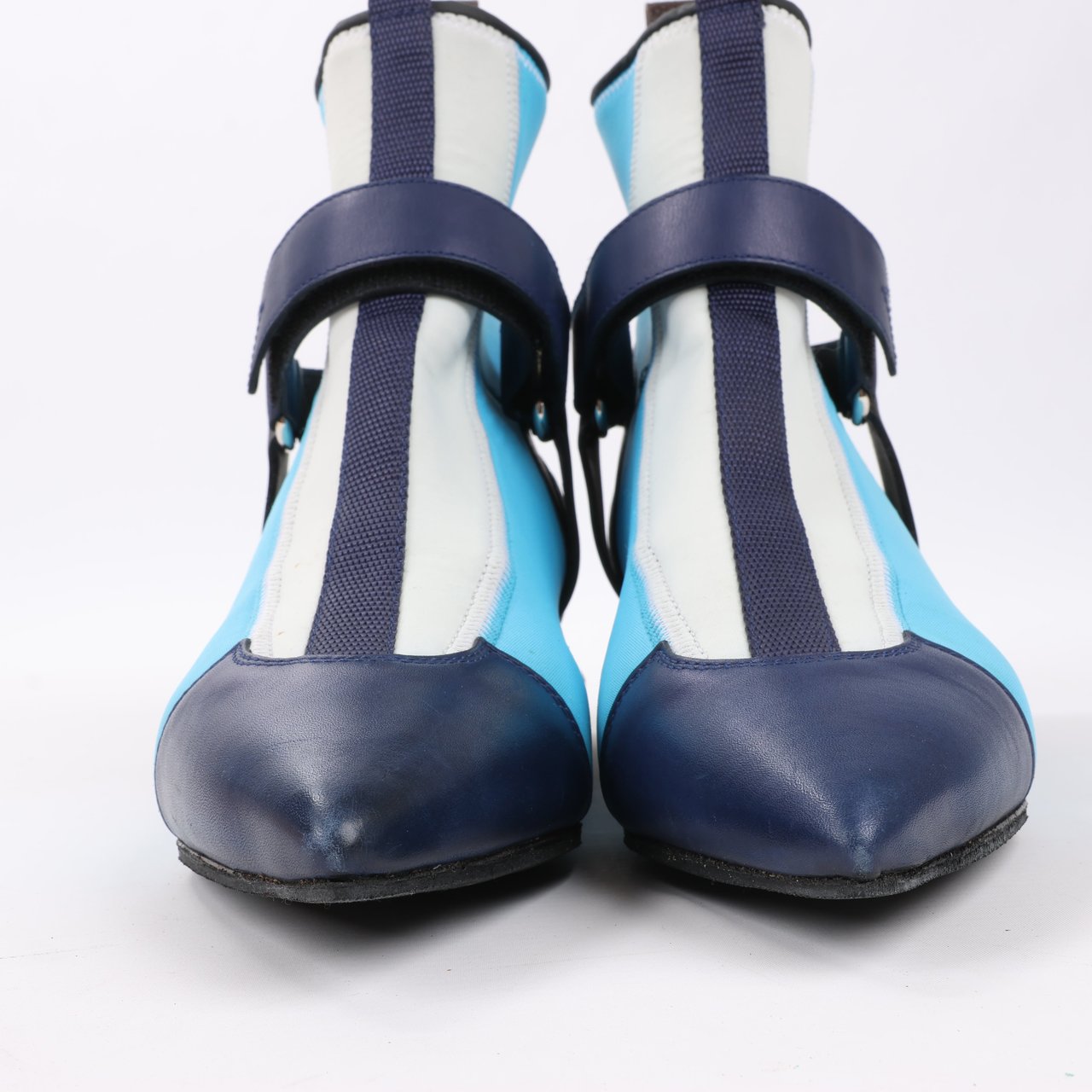 Louis Vuitton Neoprene Deep Sea Ankle Boot in Blue, Size 39 EU Blauw