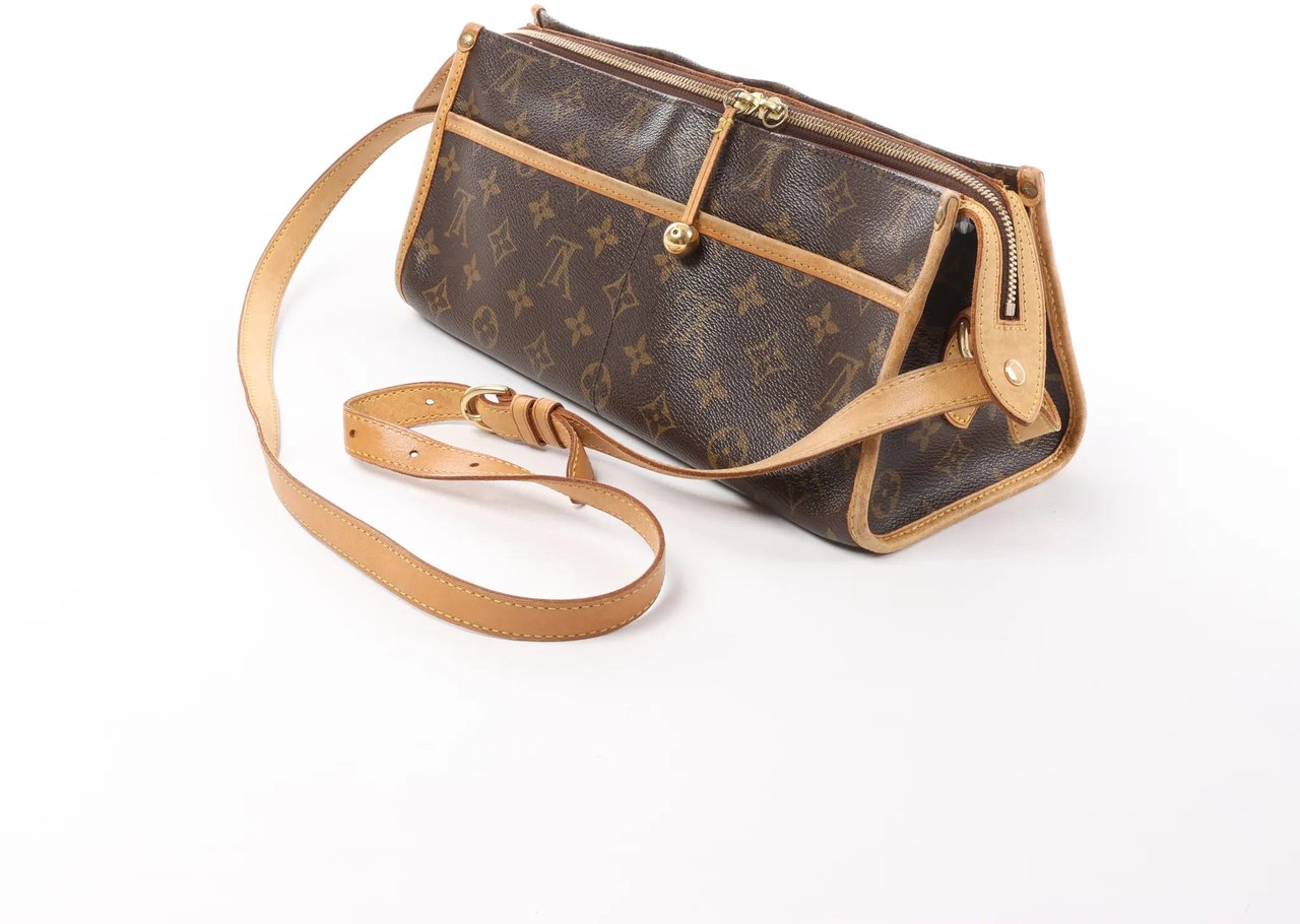 Louis Vuitton Popincourt Long Monogram Crossbody Bag M40008 Bruin