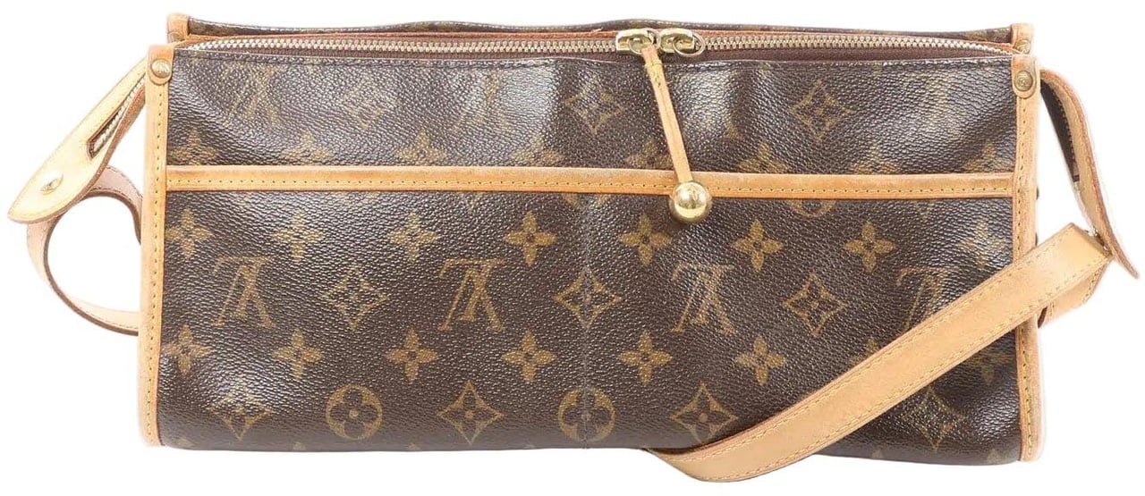 Louis Vuitton Popincourt Long Monogram Crossbody Bag M40008 Bruin