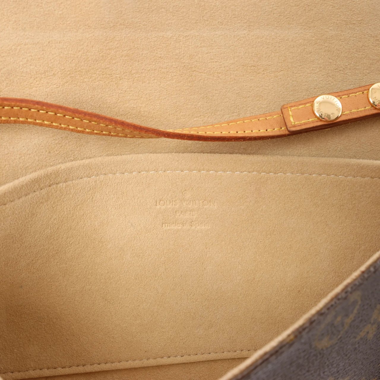 Louis Vuitton Louis Vuitton Pochette Twin GM Monogram Canvas Crossbody Bag in Brown M51852 Bruin