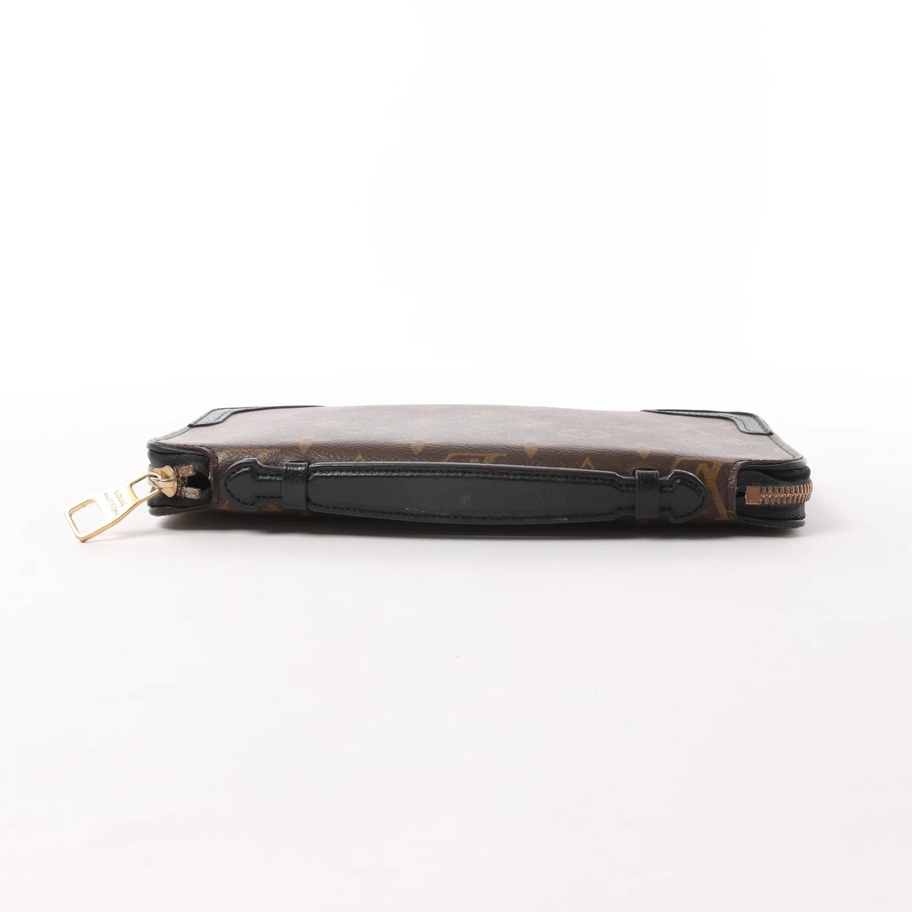 Louis Vuitton Macassar Daily Organizer Monogram Wallet Brown x Black M60679 Bruin