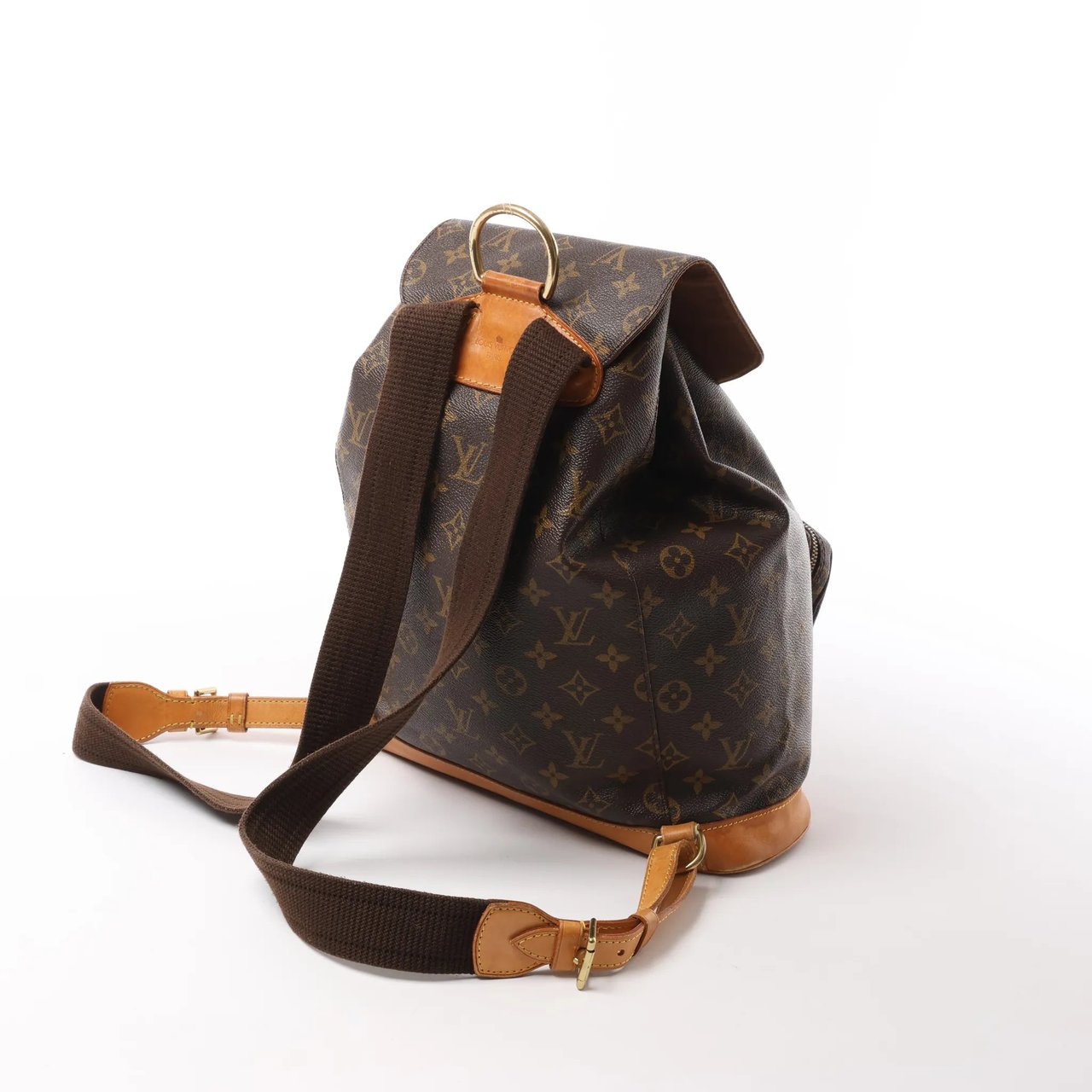 Louis Vuitton Montsouris GM Monogram Canvas Vintage Backpack in Brown M51135 Bruin