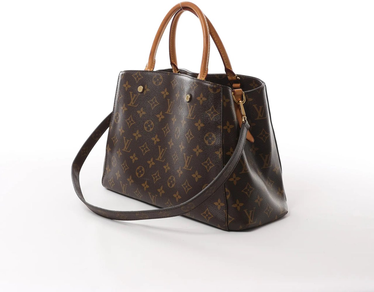 Louis Vuitton Louis Vuitton Montaigne MM Monogram Canvas 2Way Handbag in Brown M41056 Bruin