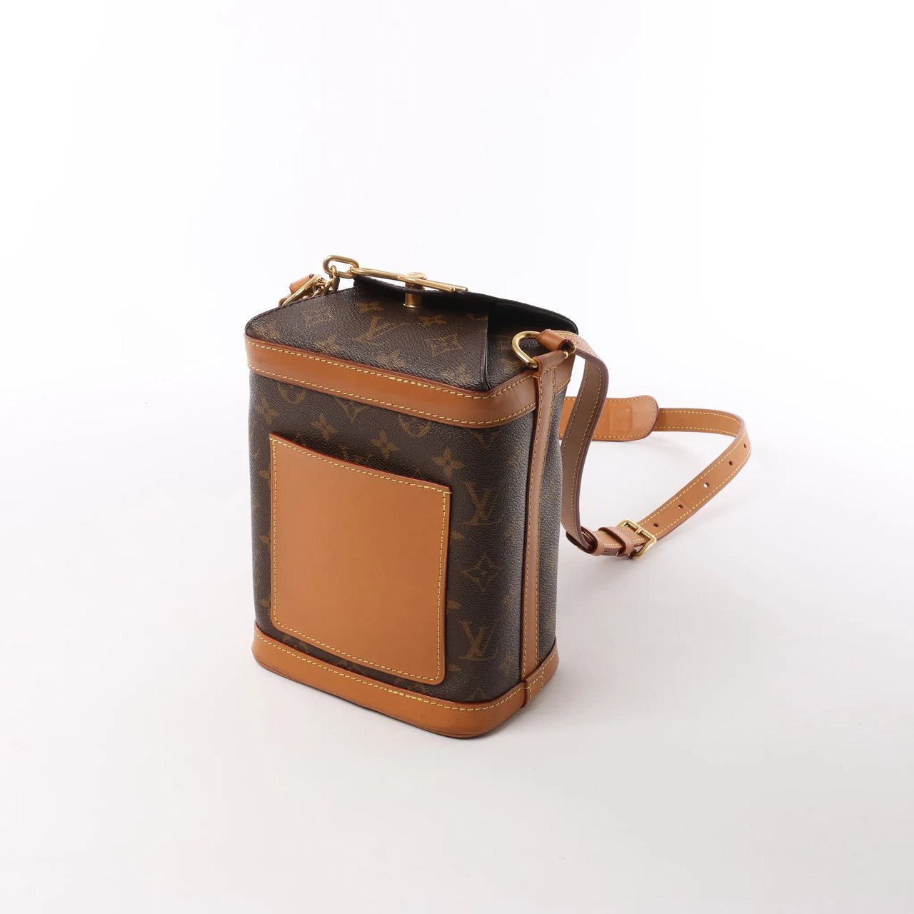 Louis Vuitton Milk Box Monogram Canvas Crossbody Bag in Brown M44877 Bruin