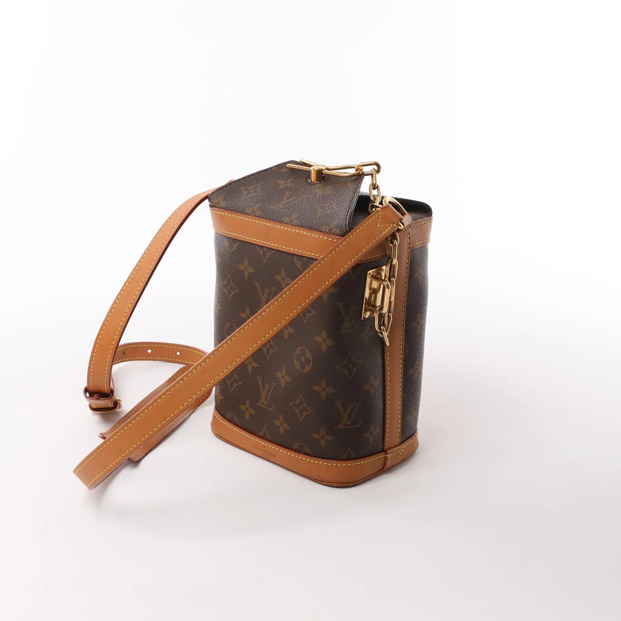 Louis Vuitton Milk Box Monogram Canvas Crossbody Bag in Brown M44877 Bruin