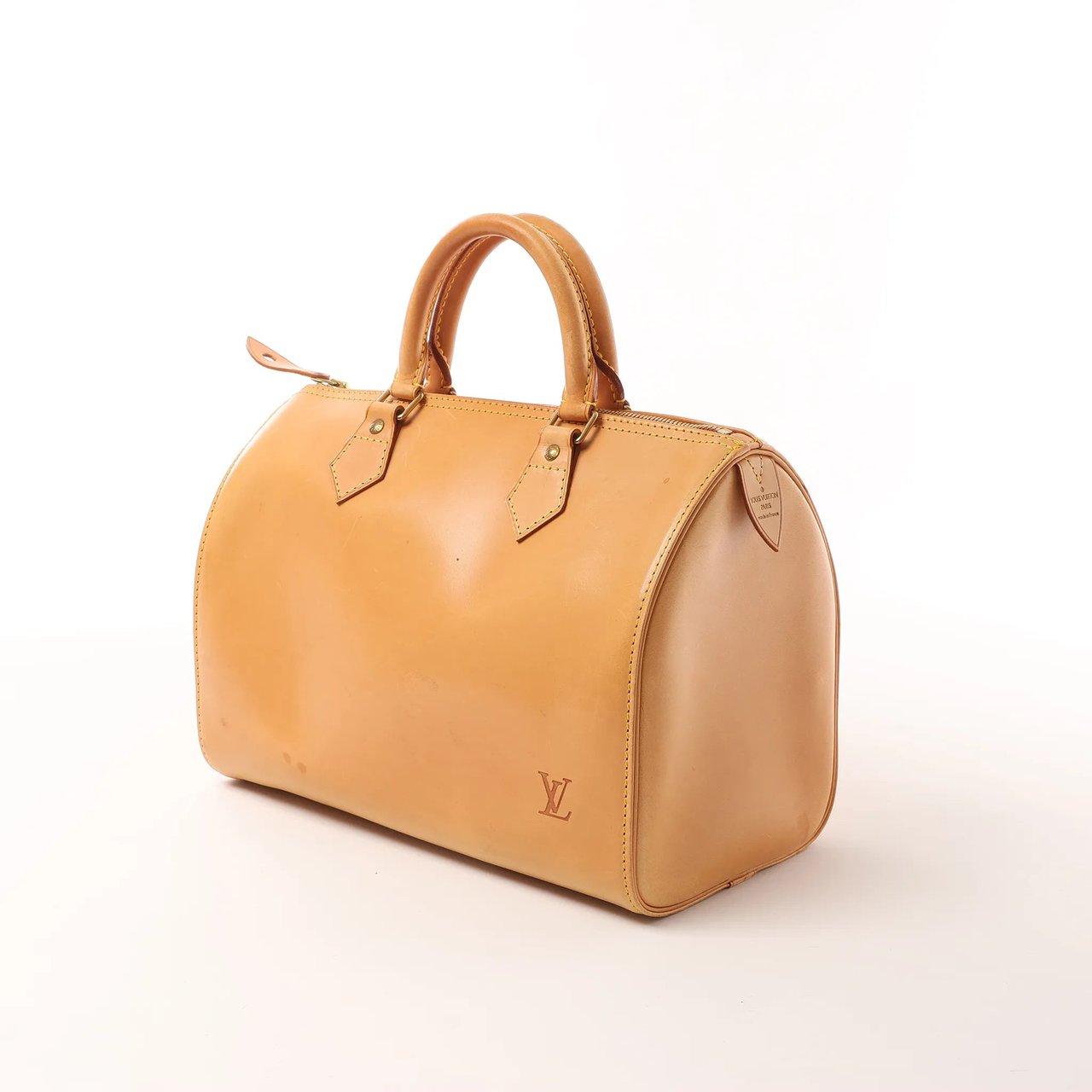 Louis Vuitton Louis Vuitton Speedy 30 Nomade Leather Handbag in Light Brown M85392 Blauw