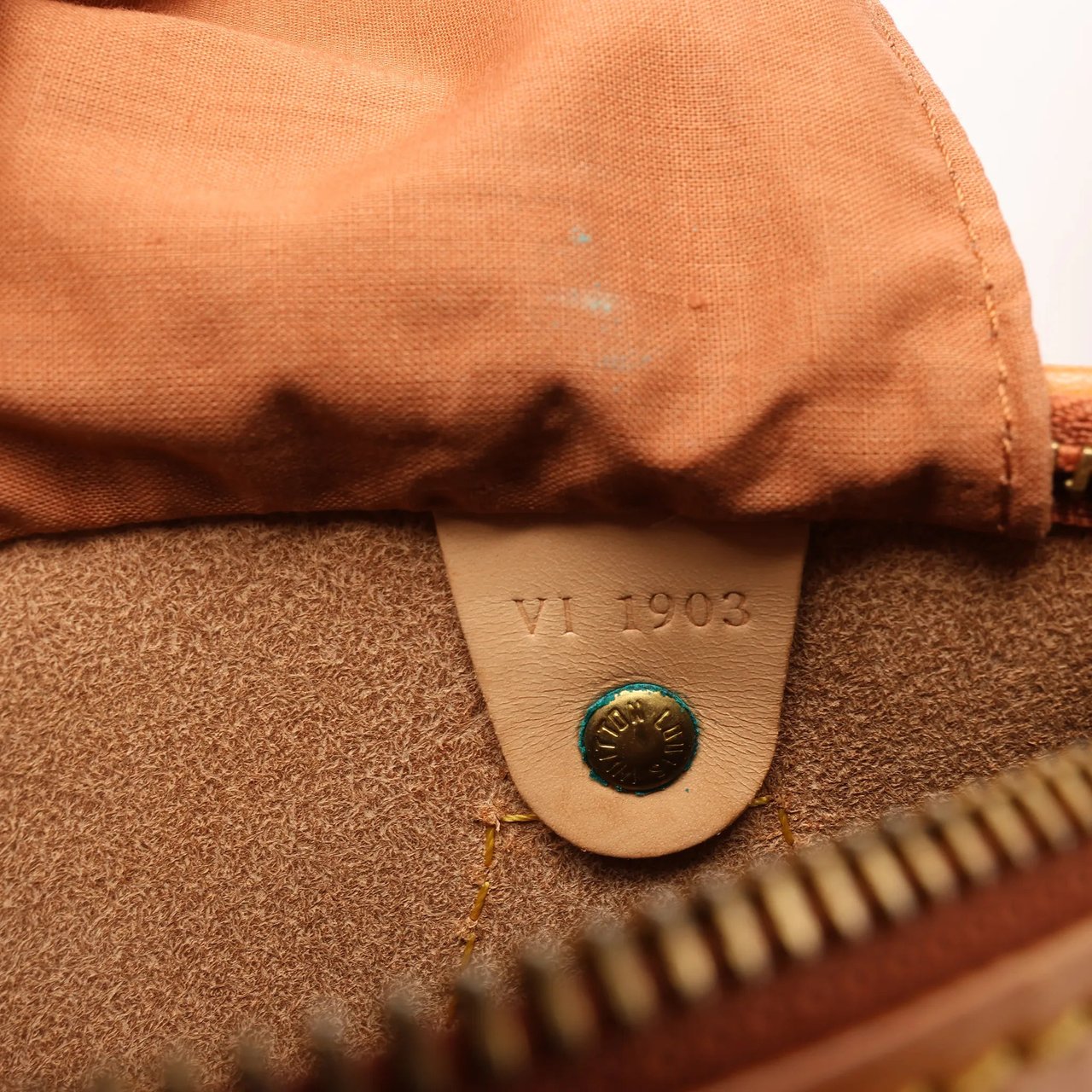 Louis Vuitton Louis Vuitton Speedy 30 Nomade Leather Handbag in Light Brown M85392 Blauw