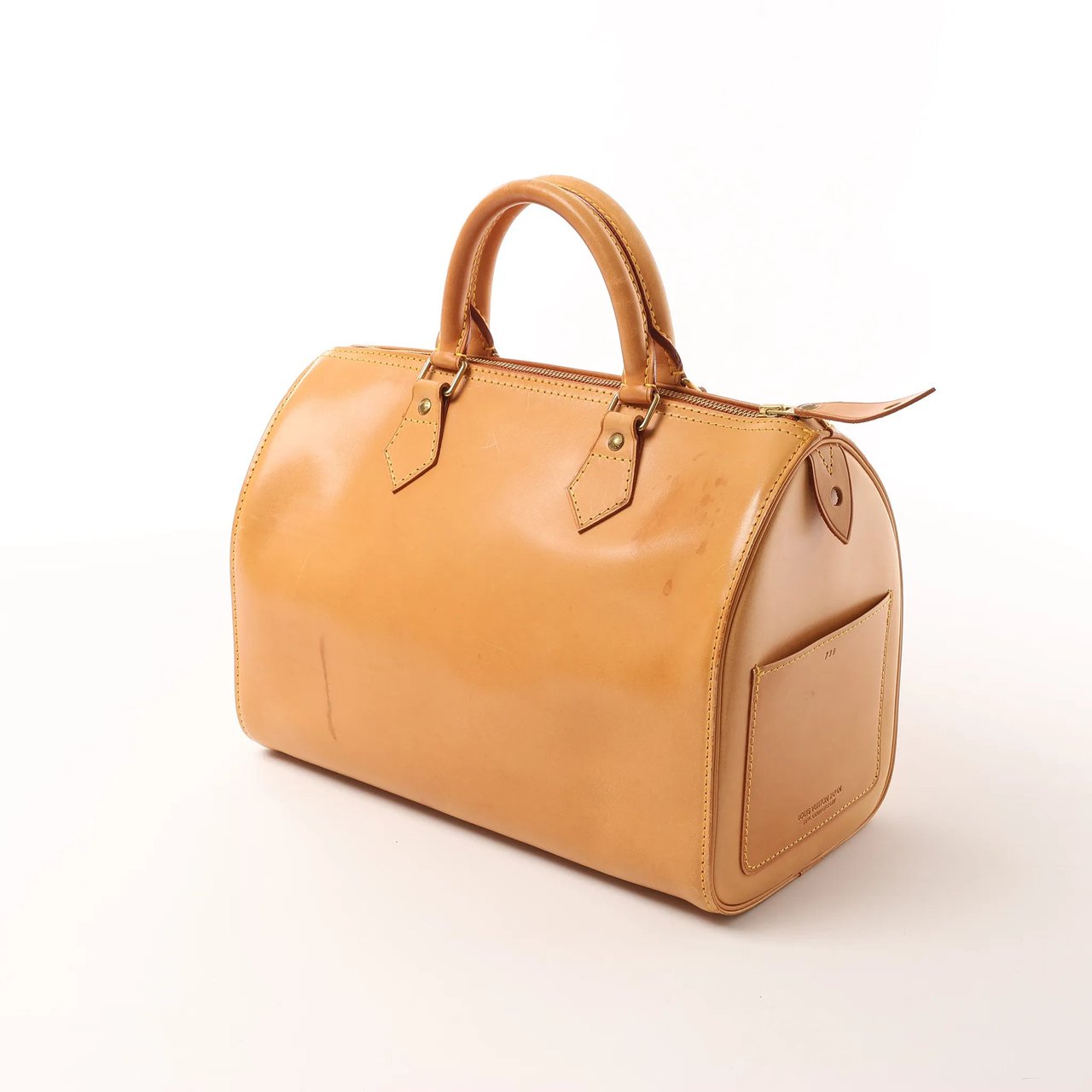 Louis Vuitton Louis Vuitton Speedy 30 Nomade Leather Handbag in Light Brown M85392 Blauw