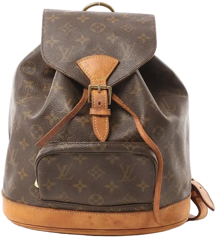 Louis Vuitton Louis Vuitton Montsouris MM Monogram Canvas Vintage Backpack in Brown M51136 Bruin