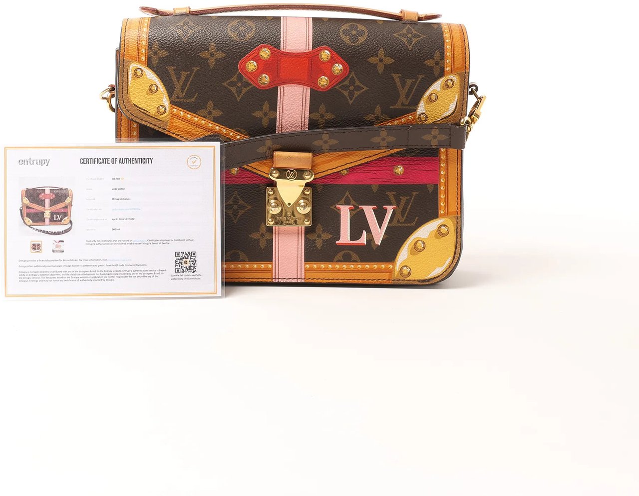 Louis Vuitton Metis Summer Trunk Pochette Monogram Crossbody Bag in Brown M43628 Bruin