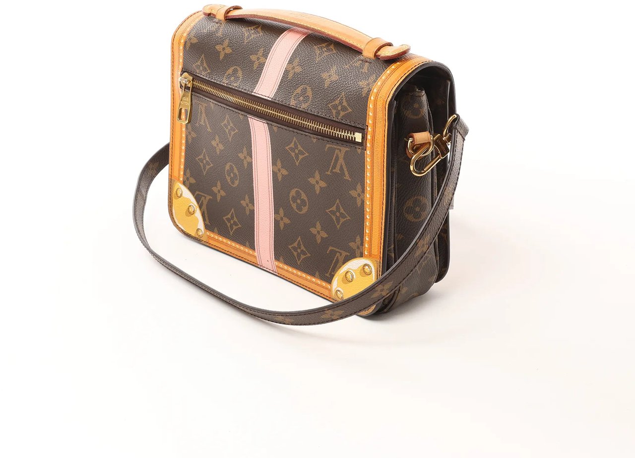 Louis Vuitton Metis Summer Trunk Pochette Monogram Crossbody Bag in Brown M43628 Bruin
