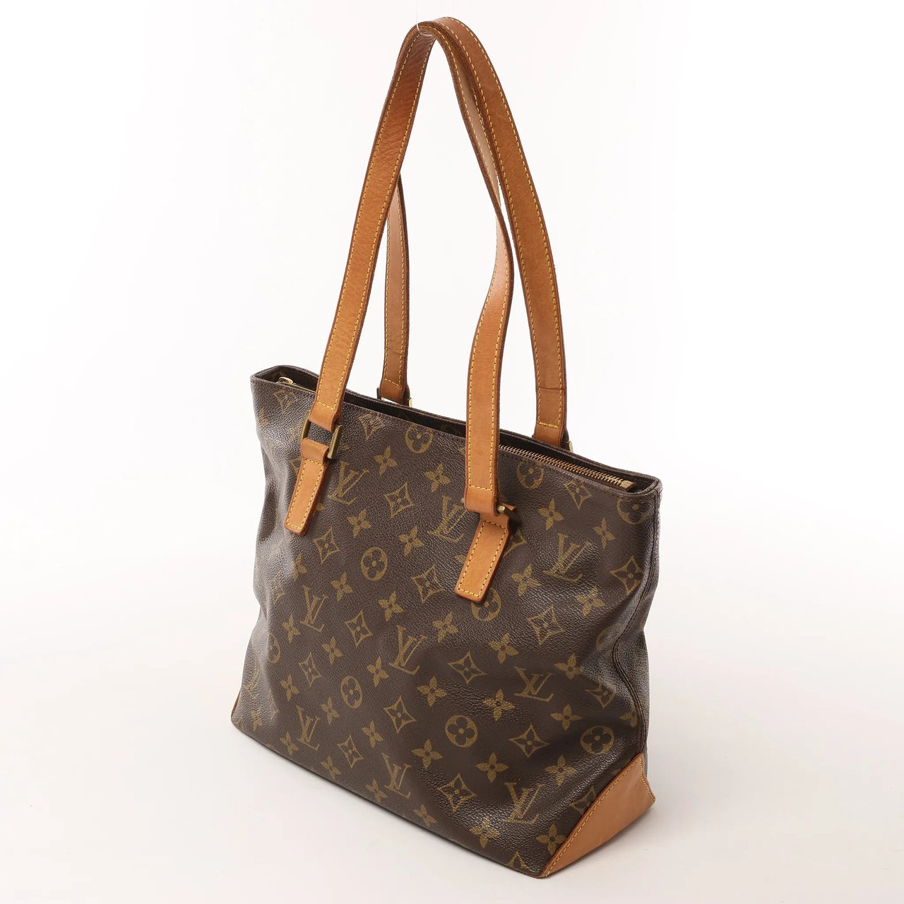 Louis Vuitton Cabas Piano Monogram Canvas Shoulder Bag in Brown M51148 Bruin