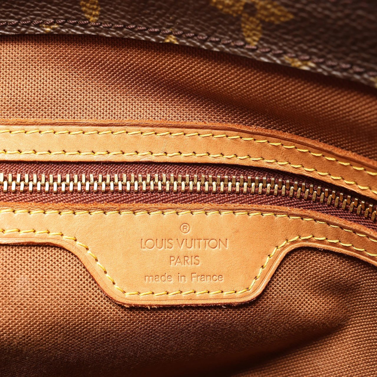Louis Vuitton Cabas Piano Monogram Canvas Shoulder Bag in Brown M51148 Bruin