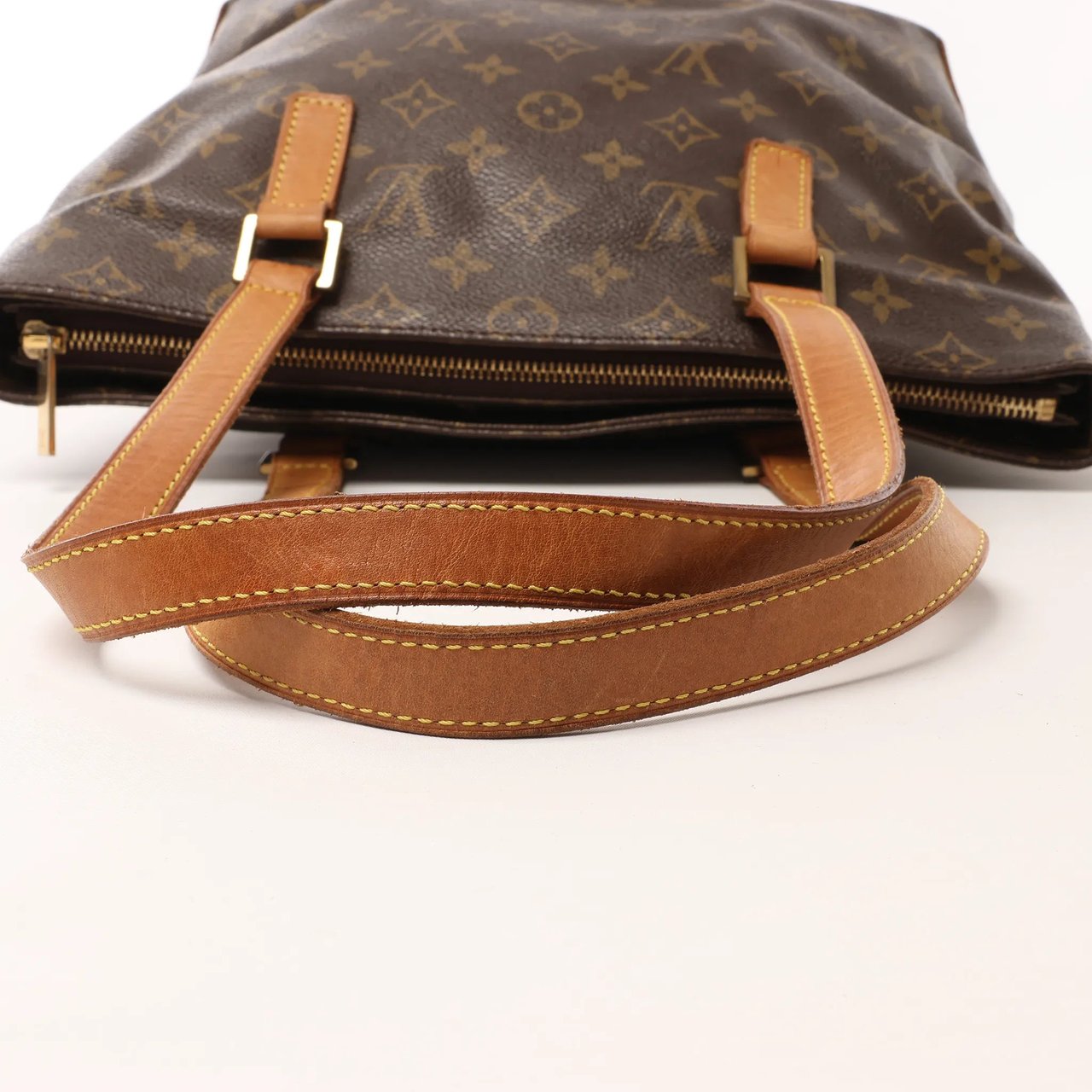 Louis Vuitton Cabas Piano Monogram Canvas Shoulder Bag in Brown M51148 Bruin