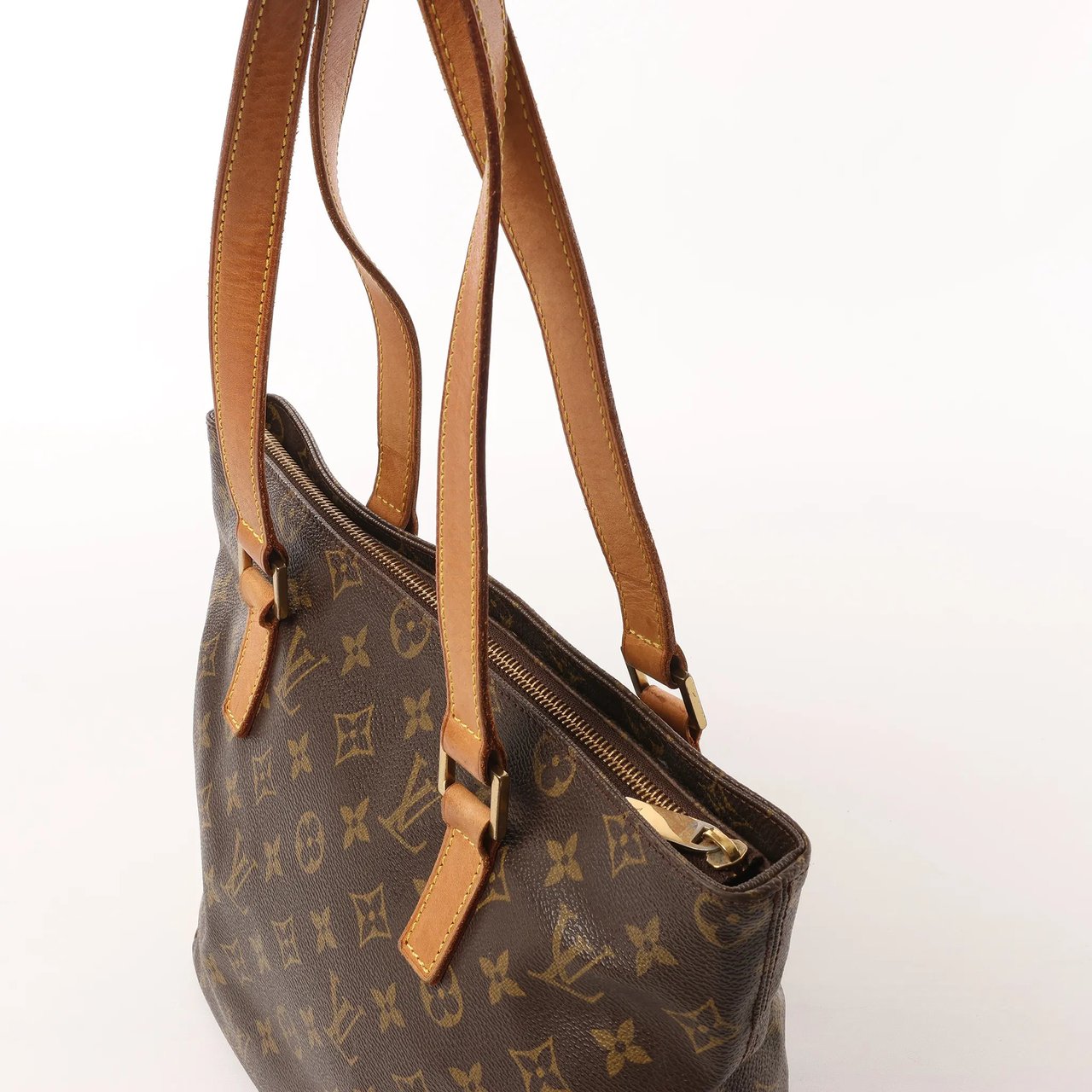 Louis Vuitton Cabas Piano Monogram Canvas Shoulder Bag in Brown M51148 Bruin