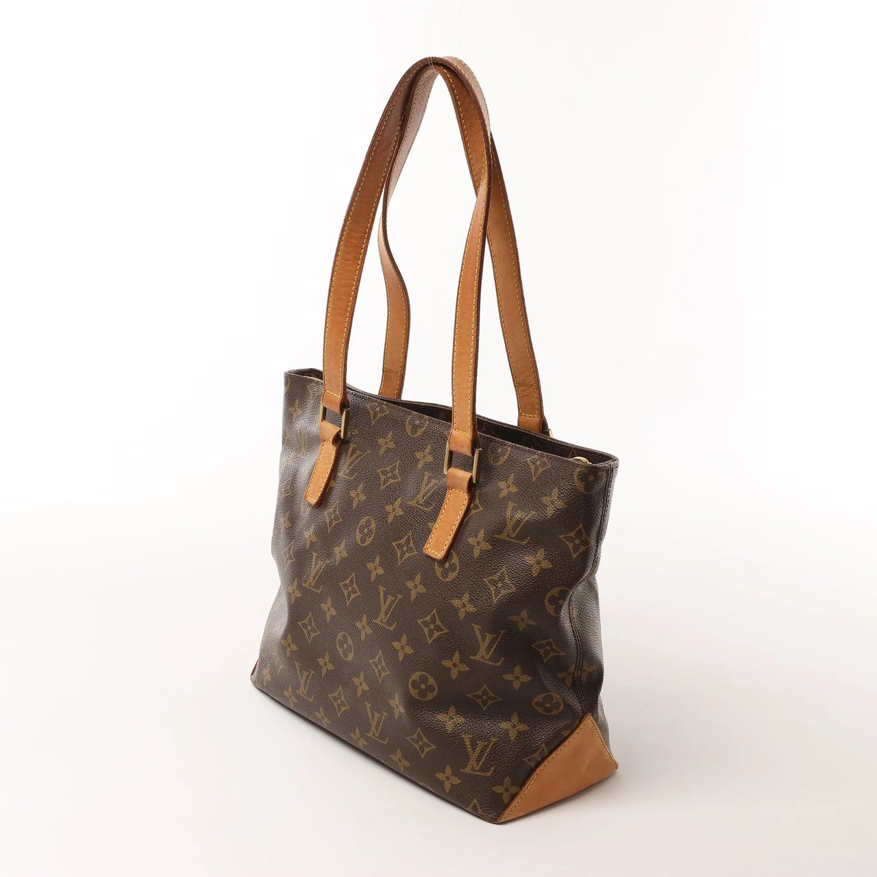 Louis Vuitton Cabas Piano Monogram Canvas Shoulder Bag in Brown M51148 Bruin