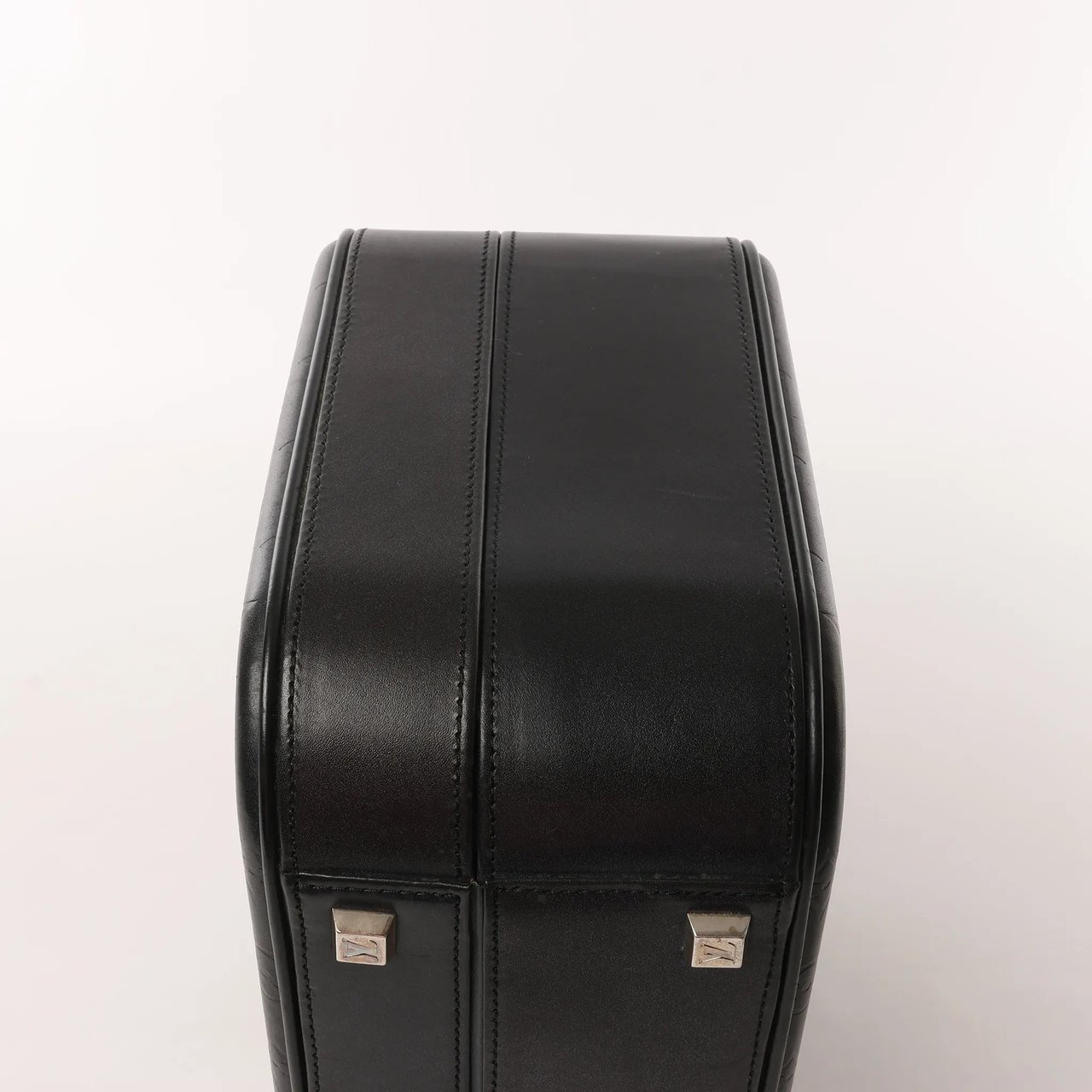 Louis Vuitton Valisette MM Monogram Glace Handbag in Black M92234 Zwart