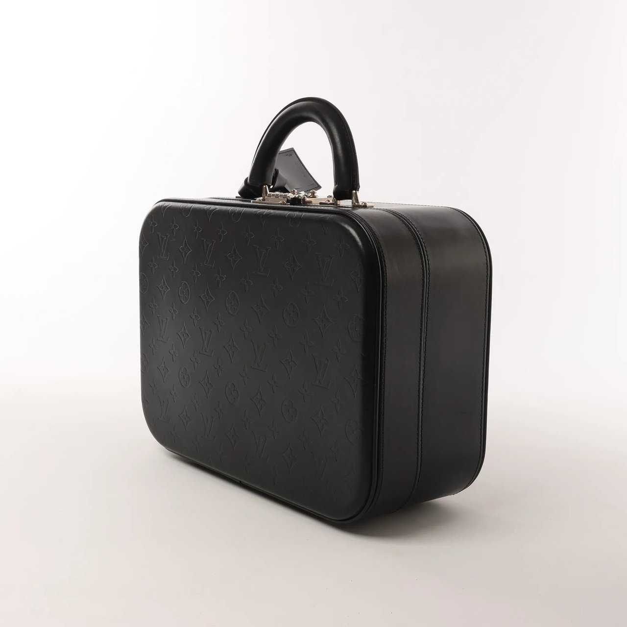 Louis Vuitton Valisette MM Monogram Glace Handbag in Black M92234 Zwart