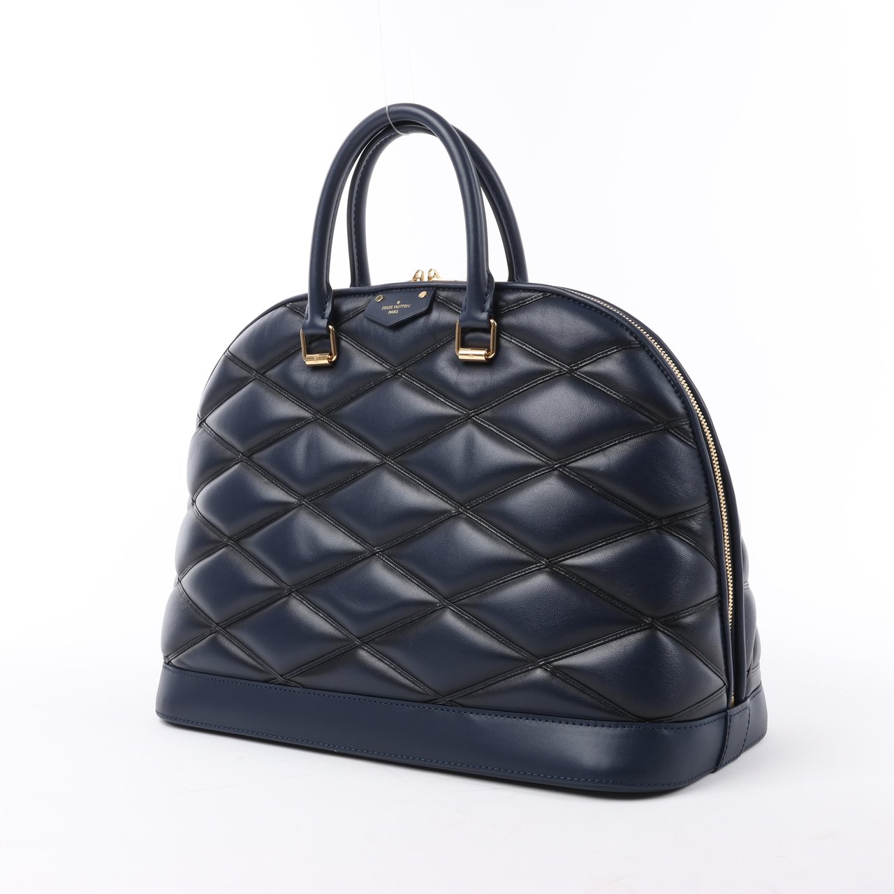 Louis Vuitton Malletage Alma GM Handbag in Navy Blue M23723 Navy