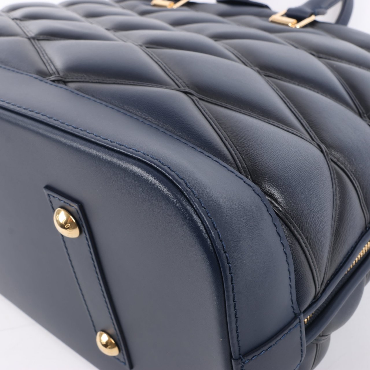 Louis Vuitton Malletage Alma GM Handbag in Navy Blue M23723 Navy