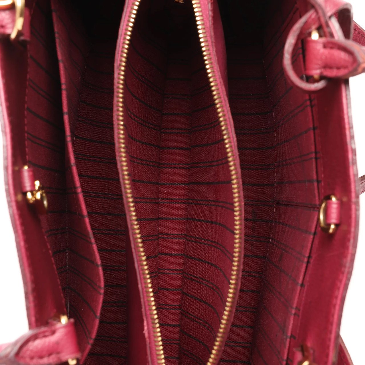 Louis Vuitton Louis Vuitton Montaigne MM Monogram Empreinte 2Way Handbag in Burgundy M43258 Maroon