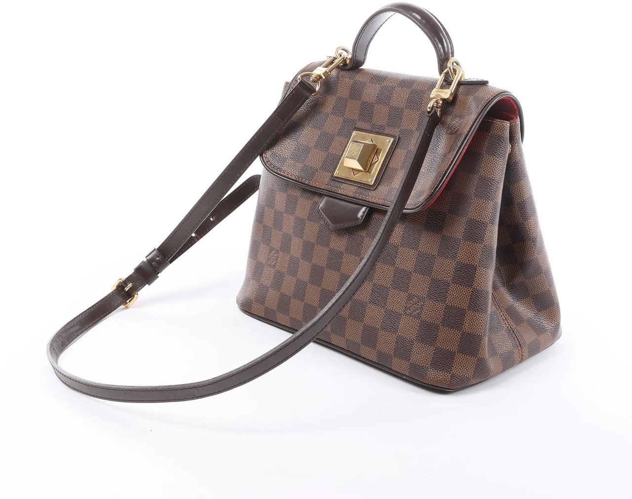 Louis Vuitton Bergamo PM Damier Ebene 2Way Handbag in Brown N41167 Bruin