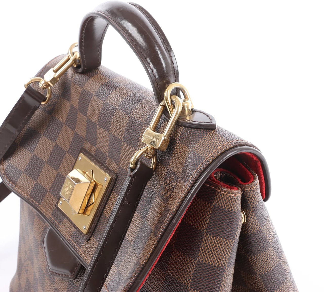 Louis Vuitton Bergamo PM Damier Ebene 2Way Handbag in Brown N41167 Bruin