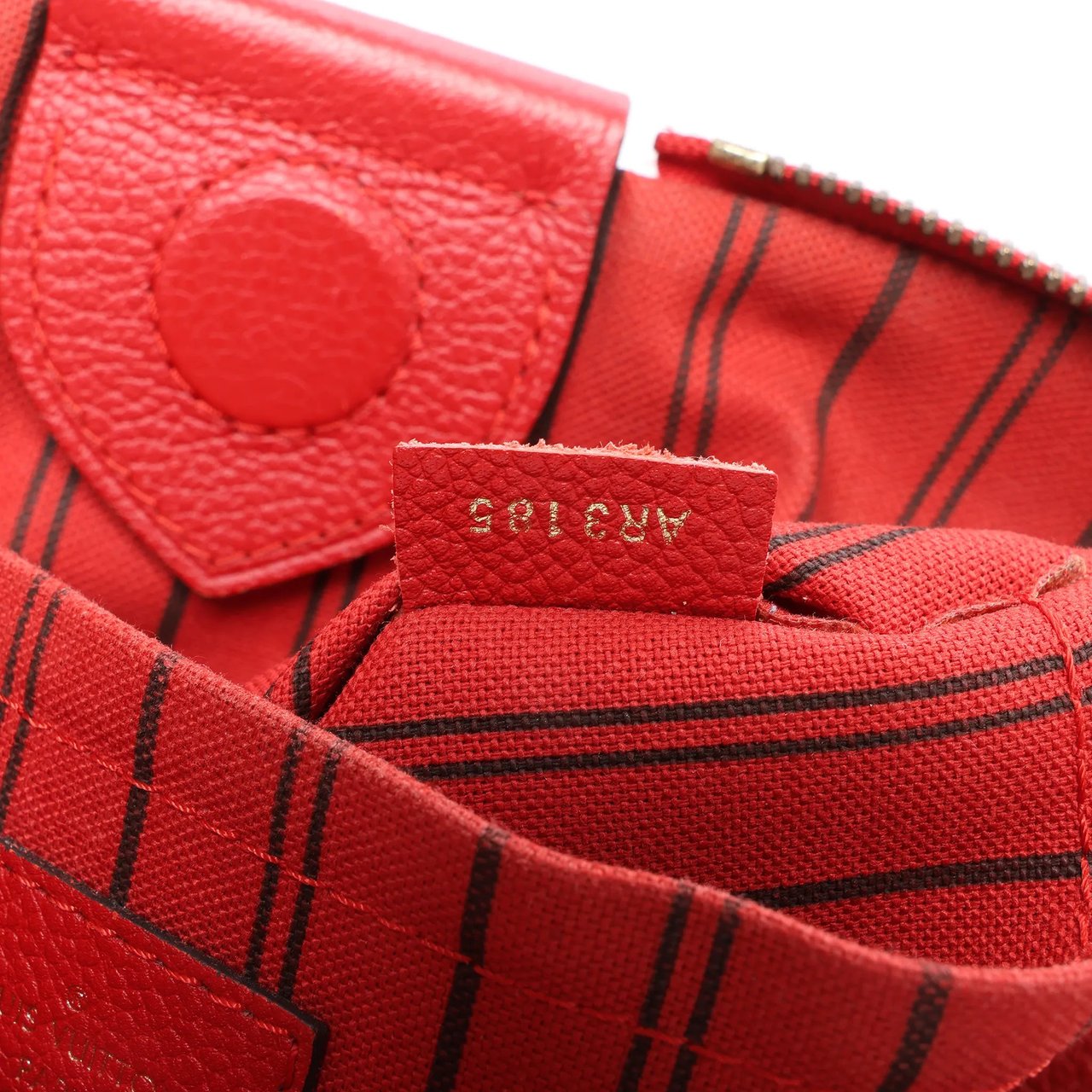 Louis Vuitton Louis Vuitton Mazarine PM Monogram Empreinte Handbag in Red M50638 Rood