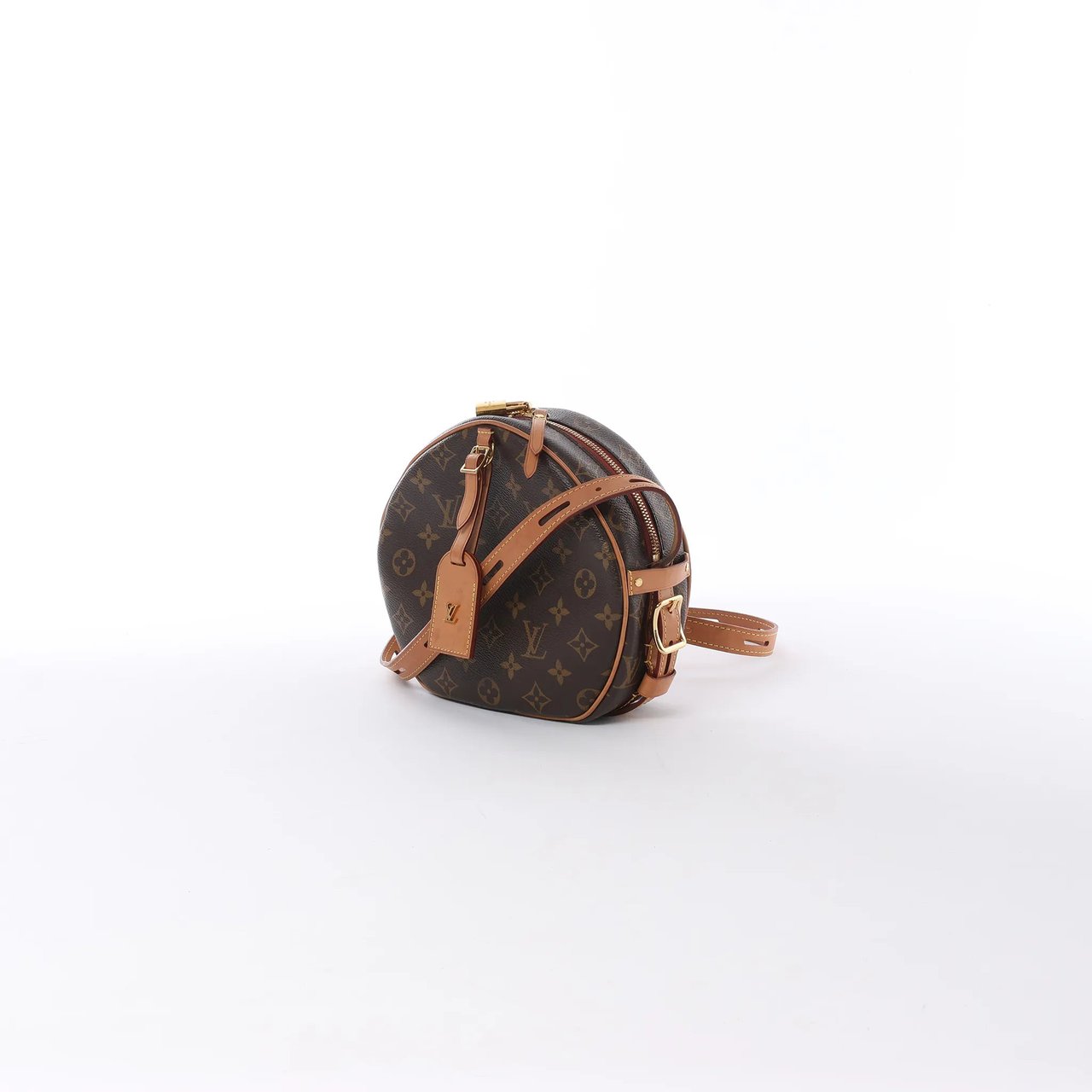 Louis Vuitton Boite Chapeau Souple MM Monogram Leather Crossbody Bag in Brown M52294 Bruin