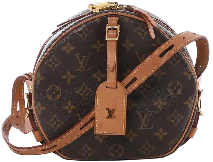 Louis Vuitton Boite Chapeau Souple MM Monogram Leather Crossbody Bag in Brown M52294 Bruin